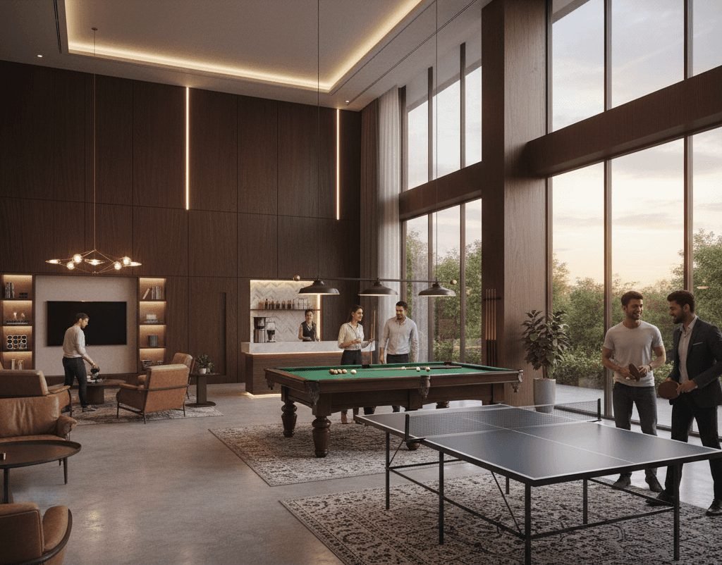 Games lounge — artist's impression